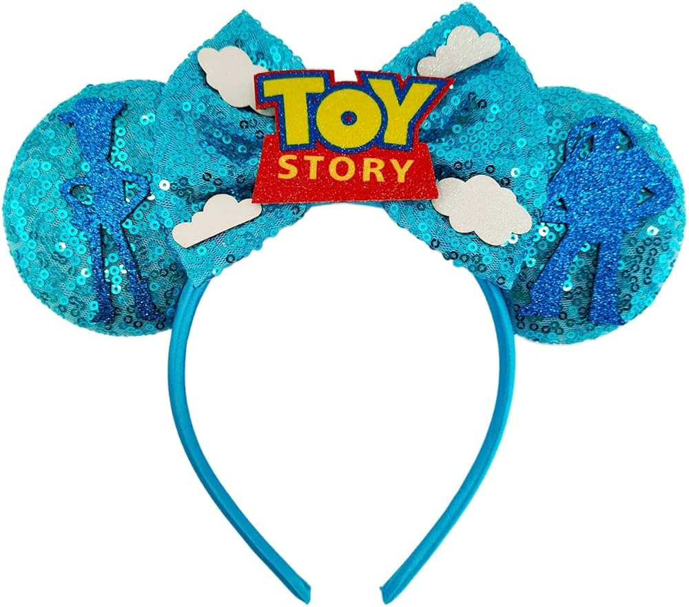 Shiny Mouse Ears Headbands With Bows, for Girls Costume Cosplay Glitter Party, for Kids & Adult, ... | Amazon (US)