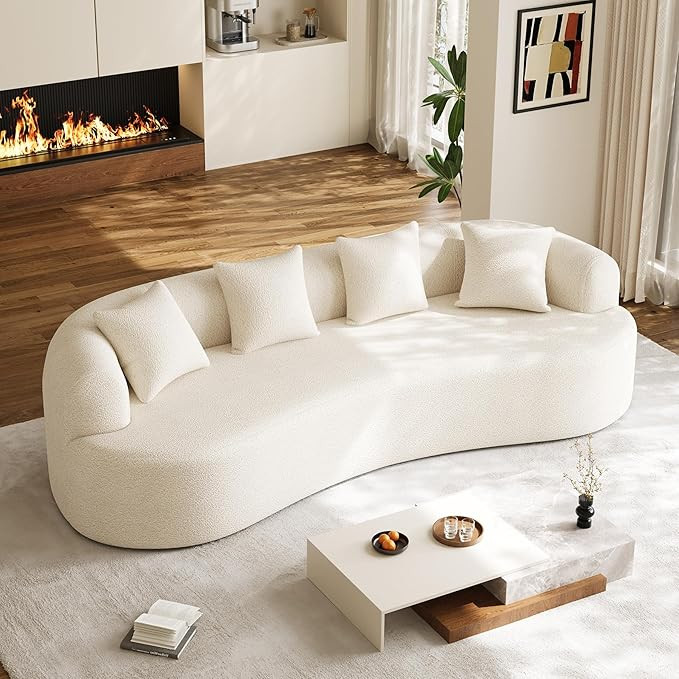 Oversized Sectional Sofa for Living Room, Modern Luxury Plush Chenille 4-Seater Extra Deep & Wide... | Amazon (US)
