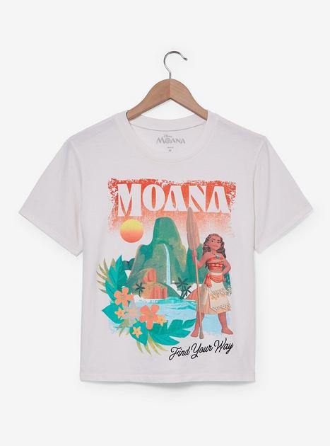 Disney Moana Island Portrait Women's Cropped T-Shirt | BoxLunch