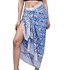 Hand Block Printed Cotton Sarong Wraps for Women – Lightweight Beach Swimsuit Cover Up, One Siz... | Amazon (US)