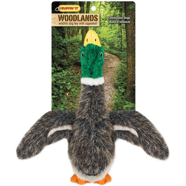 RUFFIN' IT Woodlands Mallard Plush Dog Toy | Chewy.com