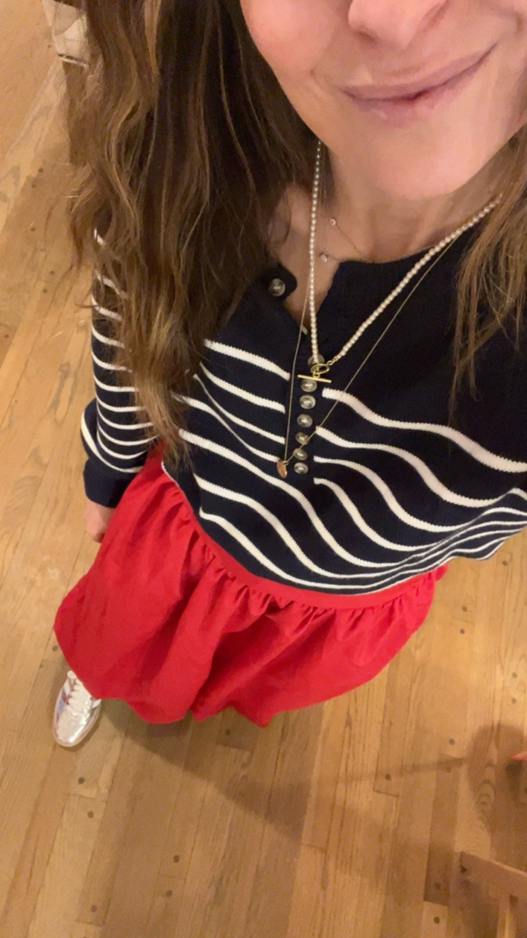 Amazon top and skirt!❤️🤍💙