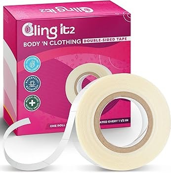 Cling IT2 Double Sided Tape for Clothes, Extra Strength All Day Adhesive Clothing Tape, Versatile... | Amazon (US)