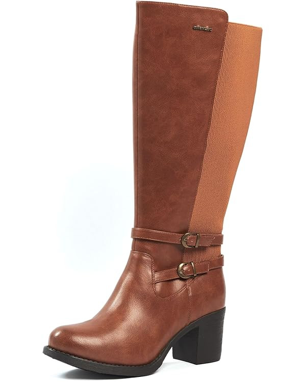 GABYLOU - Modele Marta - Bottes à talon confort mollets larges Femmes 2 XL - 2 Semelles dont 1 A... | Amazon (FR)