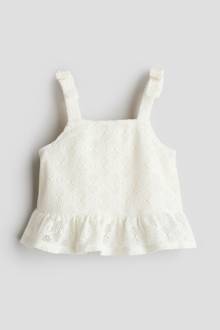 Bow-detail Peplum Top | H&M (US + CA)