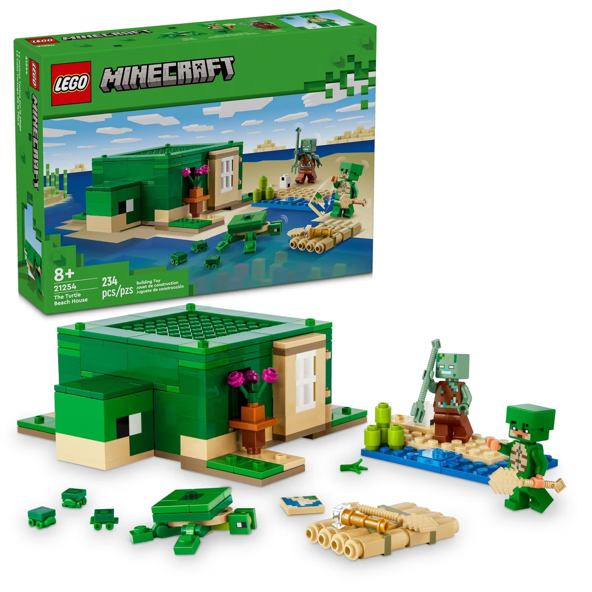 LEGO Minecraft The Turtle Beach House Construction Toy 21254 | Target