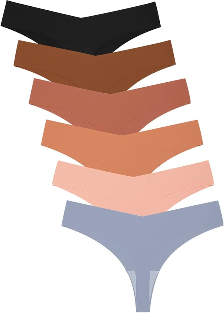 Women's Underwear Seamless Thong Panties G-Strings & Thongs Panties T-Back Seamless Stretch Underwea | Amazon (CA)