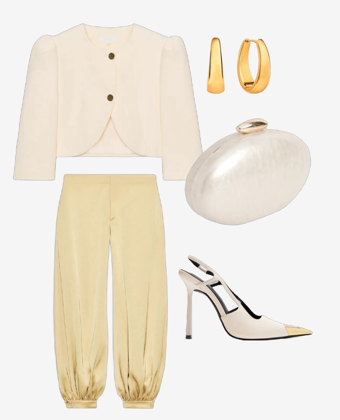 As seen on Laura Anderson ⭐️ Gold and cream Christmas outfit 

Zara codes are:
Top: OYSTER-WHITE | 9030/585/251

Trousers: GOLDEN | 8442/352/303



✨ #nye #xmas 

#LTKwinter #LTKuk #LTKdatenight