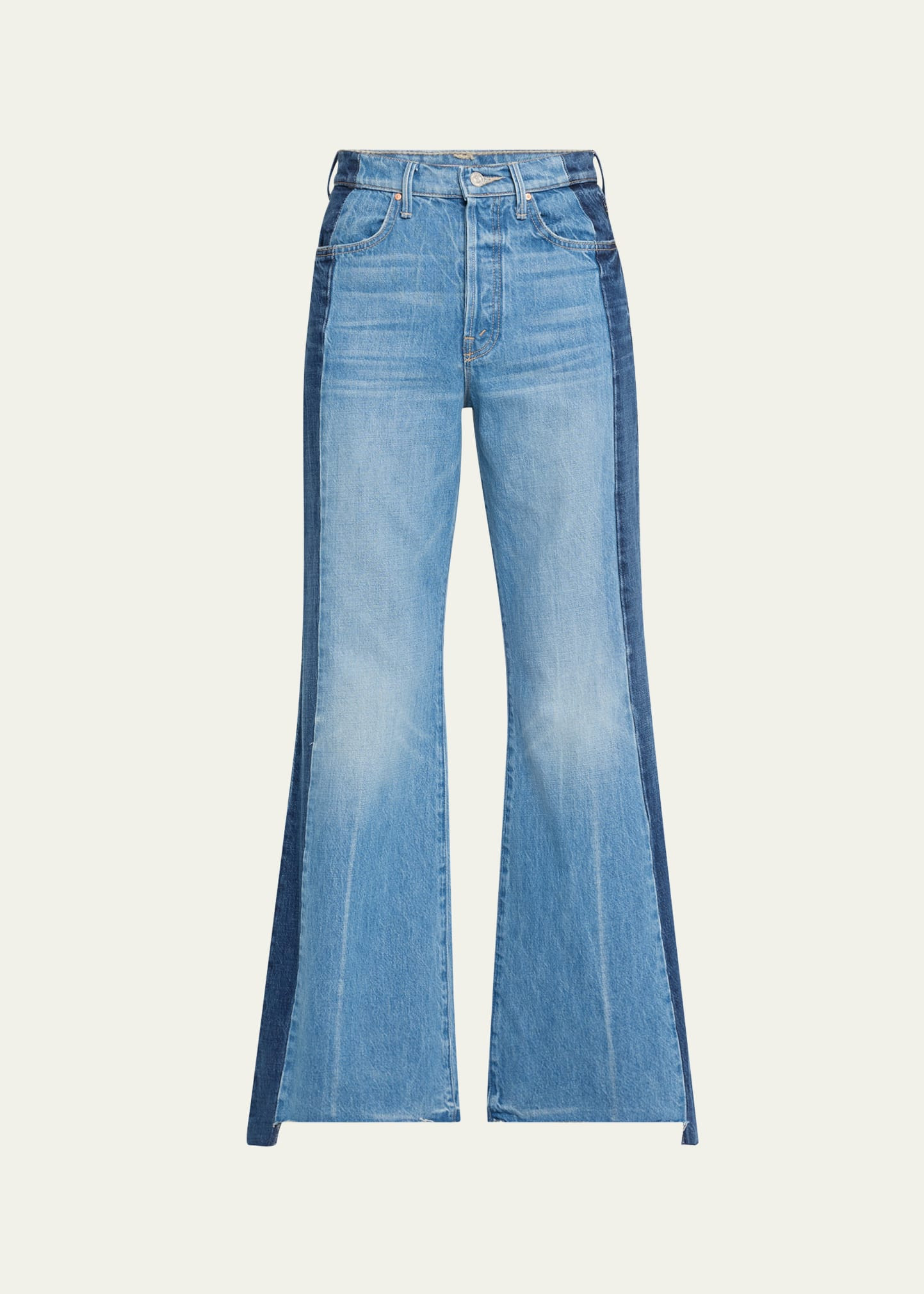 MOTHER The Tux Sidestepper Sneak Fray Jeans | Bergdorf Goodman