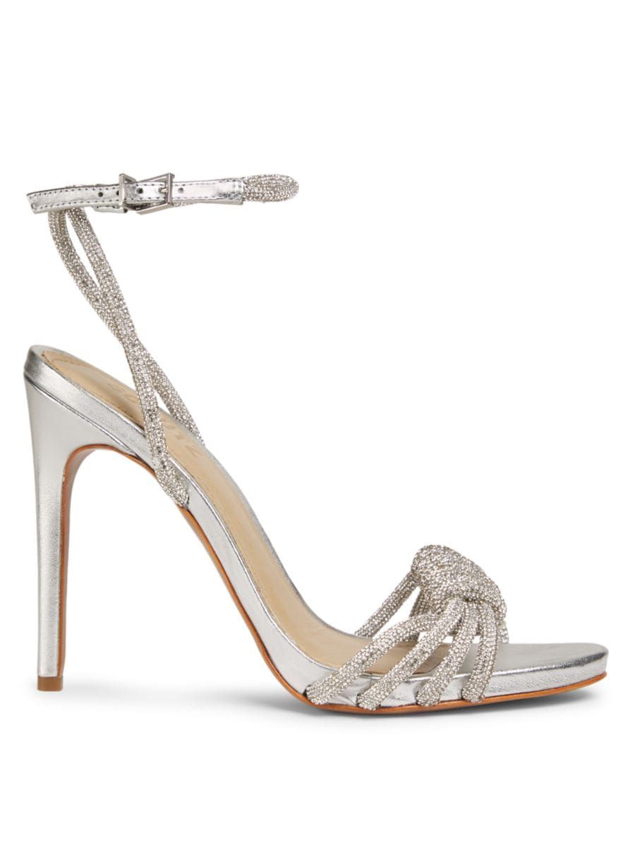 Jewell Metallic Leather Ankle-Strap Sandals | Saks Fifth Avenue