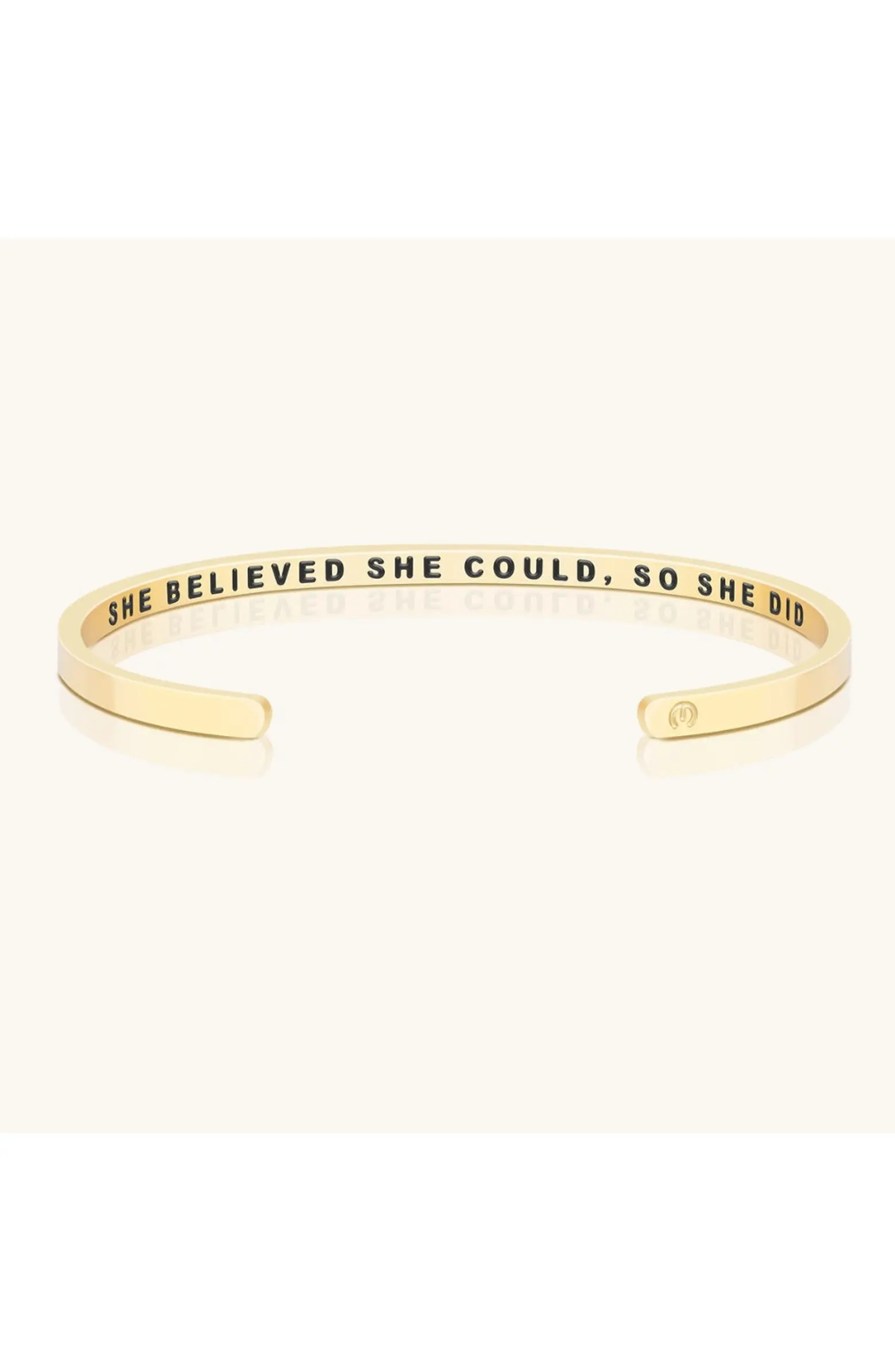 She Believed She Could, So She Did bracelet | Nordstrom