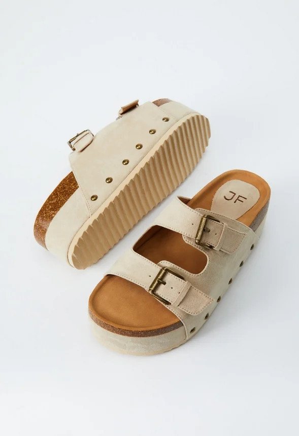 Abbie Platform Slide Sandal | JustFab