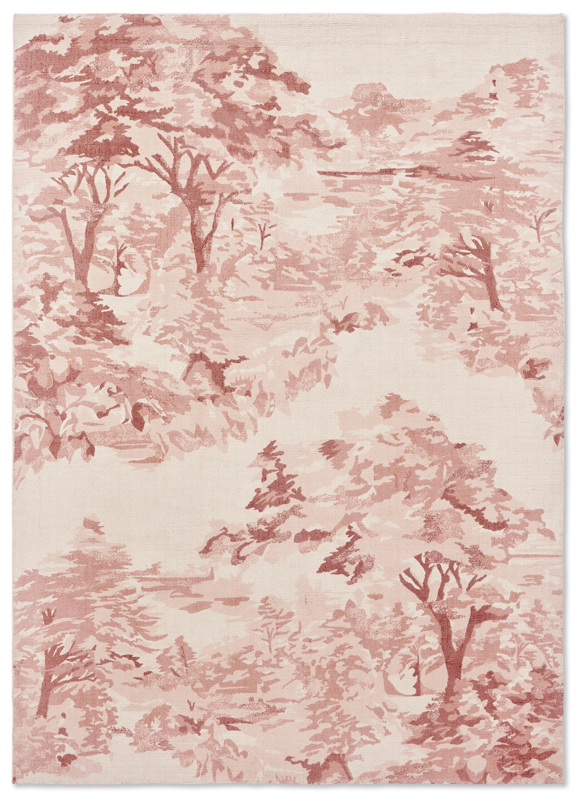 Ted Baker Toile Handmade Tufted Wool Area Rug in Light Pink | Perigold | Perigold