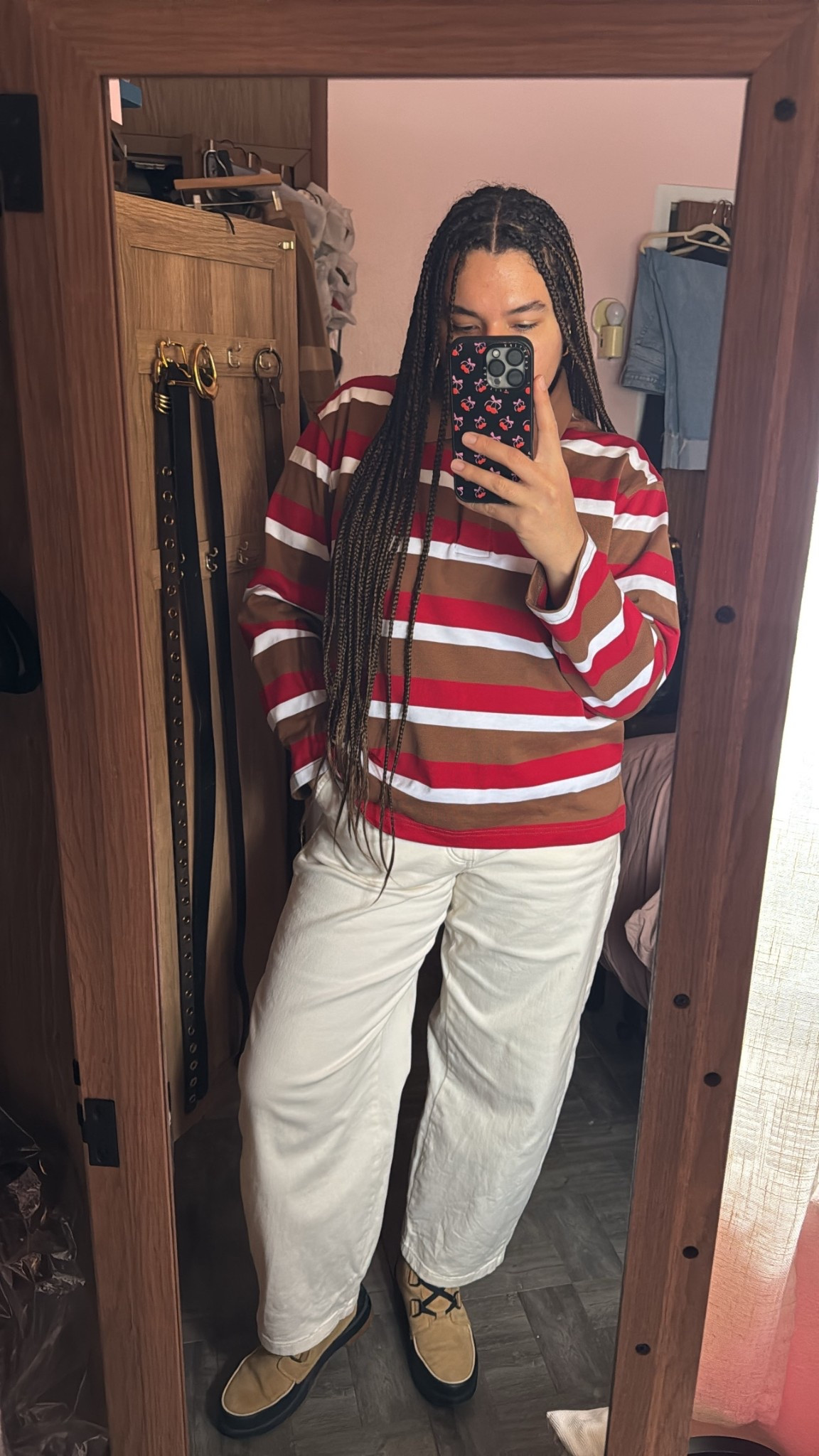 wearing —
polo: large
tee: large
pants: 12 (linked similar styles)

what I wore to work, work ootd, midsize ootd, striped polo, winter ootd

#LTKWorkwear #LTKootd #LTKMidsize