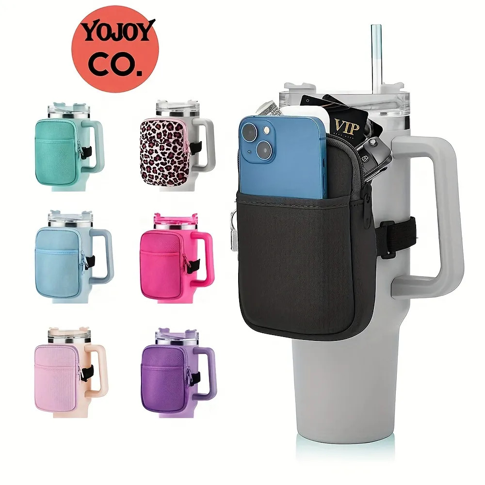 Water Bottle Pouch With Pocket For 20oz/30o/40oz Stanley Tumbler, Compact Versatile Coin Purse Porta | Temu Affiliate Program