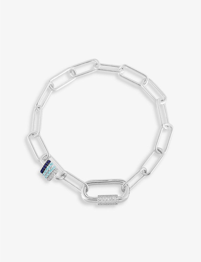 Yacht Club sterling silver and zirconia bracelet | Selfridges