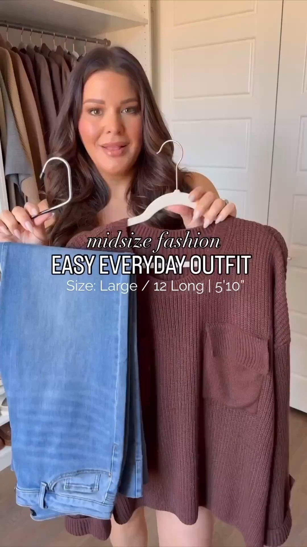 The winter version of “jeans and a cute top”! A cozy, soft sweater with some fun detail and the most comfy and chic flare leg jeans from Amazon! 

Sweater: Large
Jeans: 12 Long

millennial fashion, mom style, leggings outfit, Amazon fashion, midsize style, midsize mom style, updating my wardrobe, trendy style, cozy style, school pickup outfit

#midsizefashion #midsizestyle #amazonfinds #amazonfashion #amazonmusthaves #stylereels #fashionreels #casualfashion

Follow my LTK @curvestocontour on the @shop.LTK app to view this post and get my exclusive app-only content!

#liketkit 
@shop.ltk
https://liketk.it/5IRfT

#LTKgrwm #LTKootd #LTKMidsize