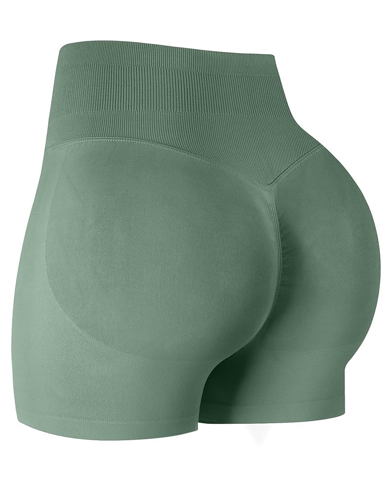 Workout Gym Shorts Women, High Waisted Seamless Butt Lifting Scrunch Butt Sports Shorts | Amazon (US)