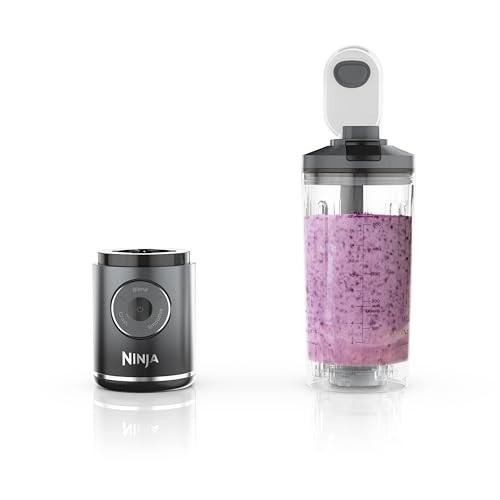 Ninja Blast Max, Portable & Personal Blender + Twist & Go, Smoothie, Blend, Ice Crush, 3 Programs, Cordless, 22 oz removable Vessel, Dishwasher Safe, Leakproof, Grey, BC251GY | Amazon (US)