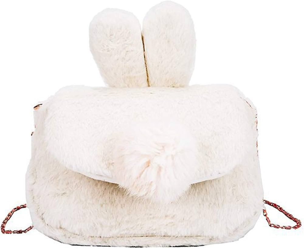 JHVYF Girls Cute Plush Crossbody Bag Chic Small Shoulder Purse Cell Phone Wallet For Girls | Amazon (US)