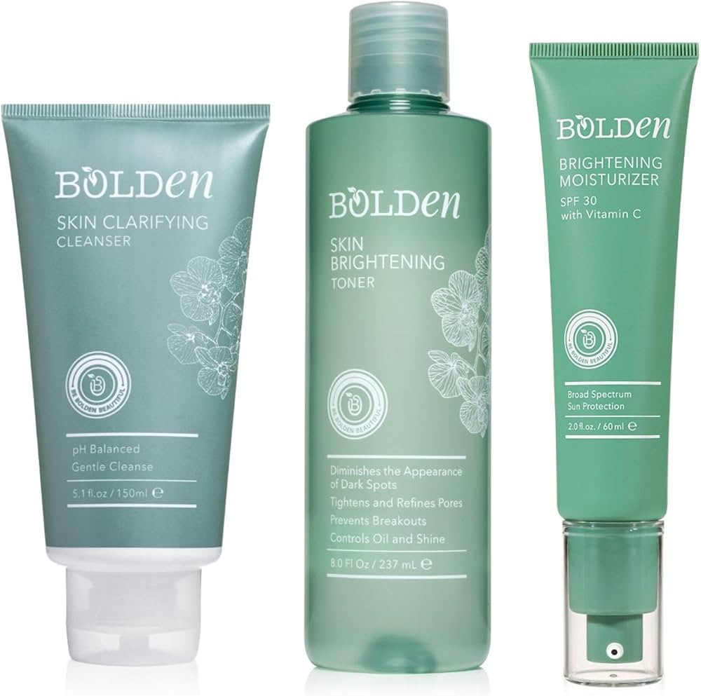 BOLDEN | Daily Skin Essentials Bundle | For Oily & Blemished Skin | 3-Pack | Amazon (US)