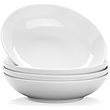 Y YHY 9.75" Large Pasta Bowls, 50 Ounces Big Salad Bowls, Ceramic Serving Bowl Set of 4, Wide and... | Amazon (US)