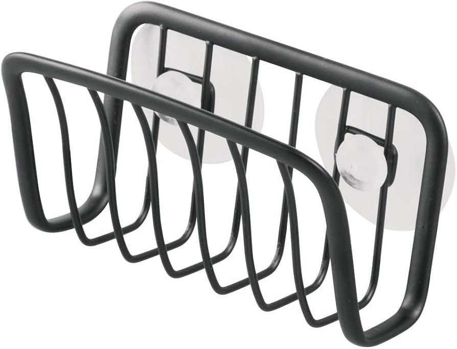 iDesign Schwammhalter mit Saugnäpfen, kleiner Spülbecken Organizer aus Metall für Schwamm und ... | Amazon (DE)