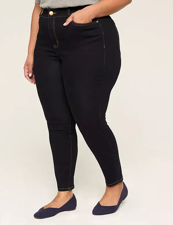 HIGH RISE 3 BUTTON JEGGING HERITAGE | LaneBryant | Lane Bryant (US)