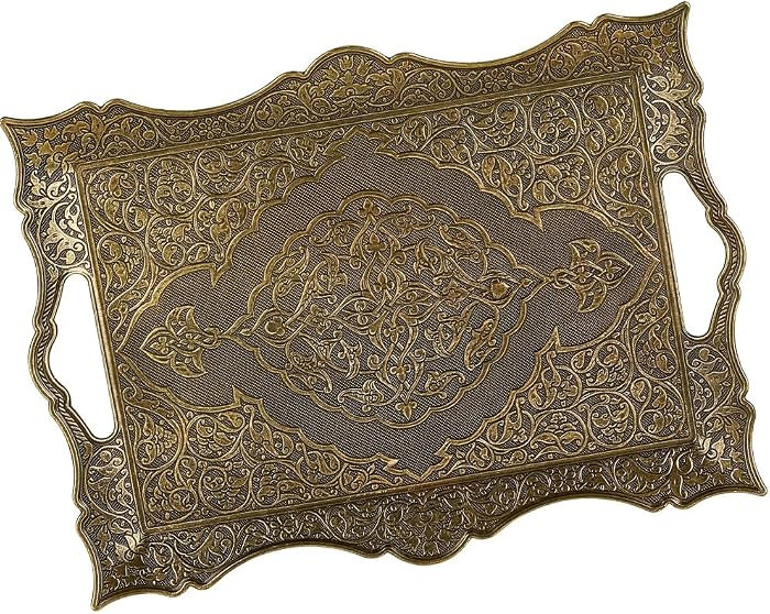 Large Turkish Antique Arabic Tea Coffee Serving Tray Decorative for Party Table - Bar Outdoor Dre... | Amazon (US)