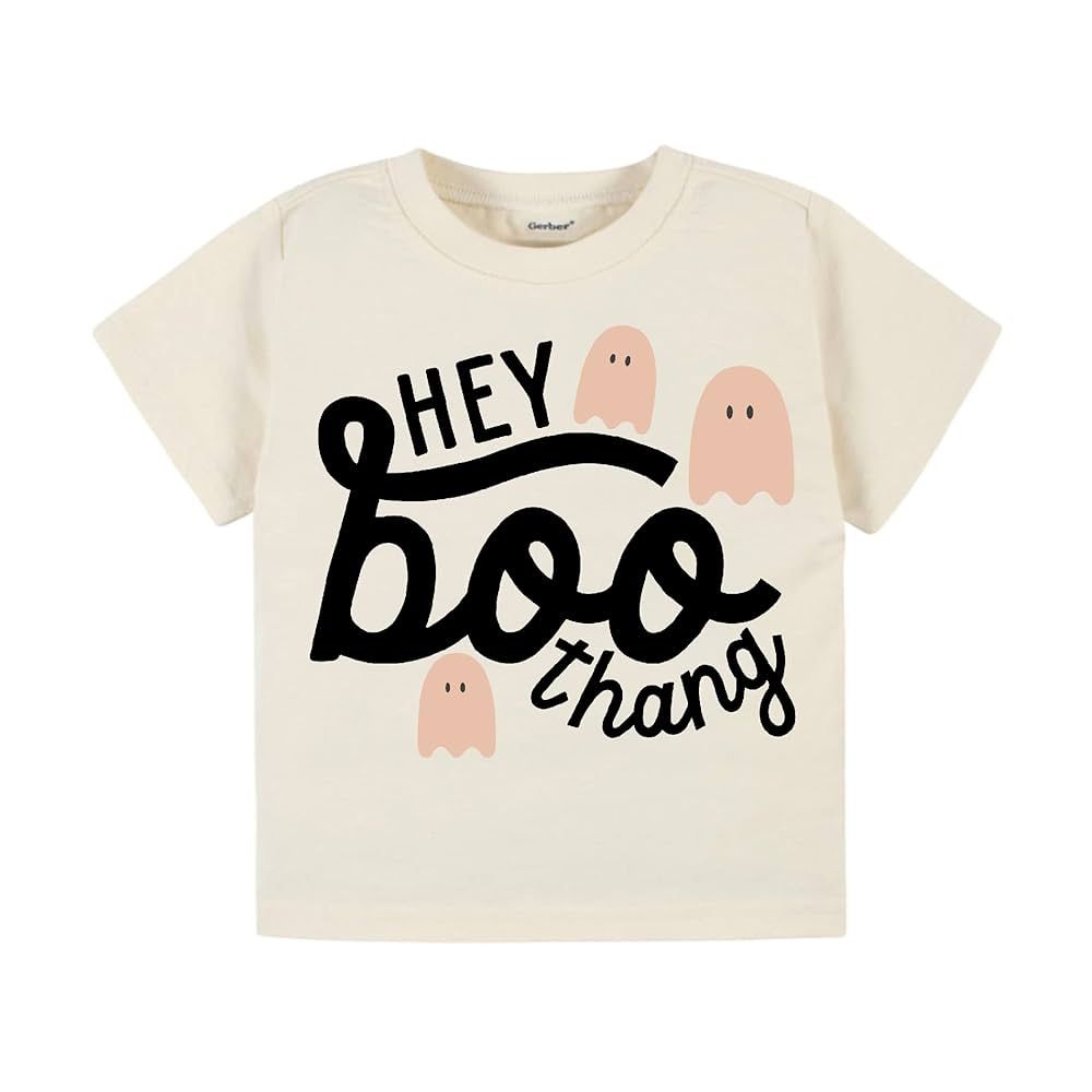 Hey boo thang! ghosts tee shirt halloween shirt halloween toddler shirt spooky cute girl boy shir... | Amazon (US)