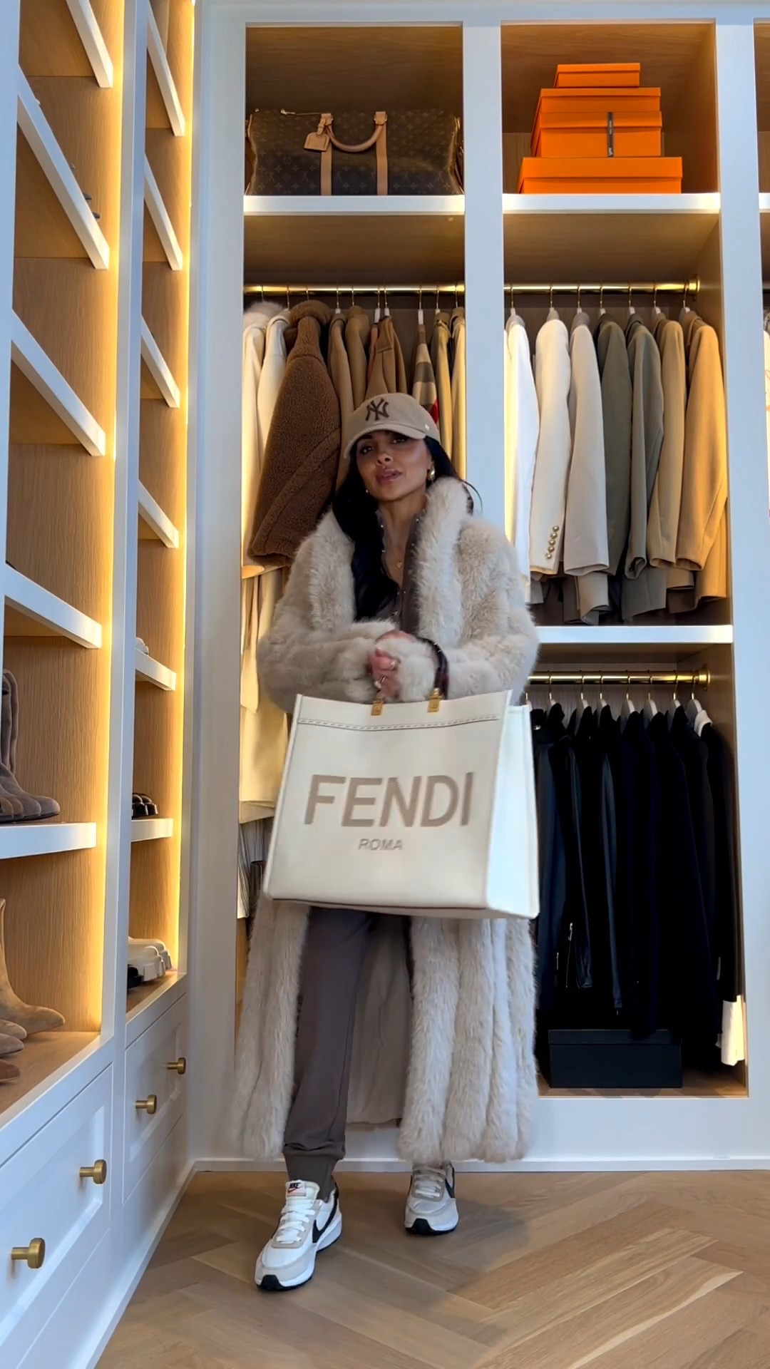 Fall travel outfit / airport outfit 
Must-have faux fur coat
Wearing an XS / S in this faux fur coat via Nordstrom 
Saks beige jumpsuit / knit jumpsuit on sale wearing an XS
Nike sneakers 



#LTKTravel #LTKSeasonal #LTKSaleAlert