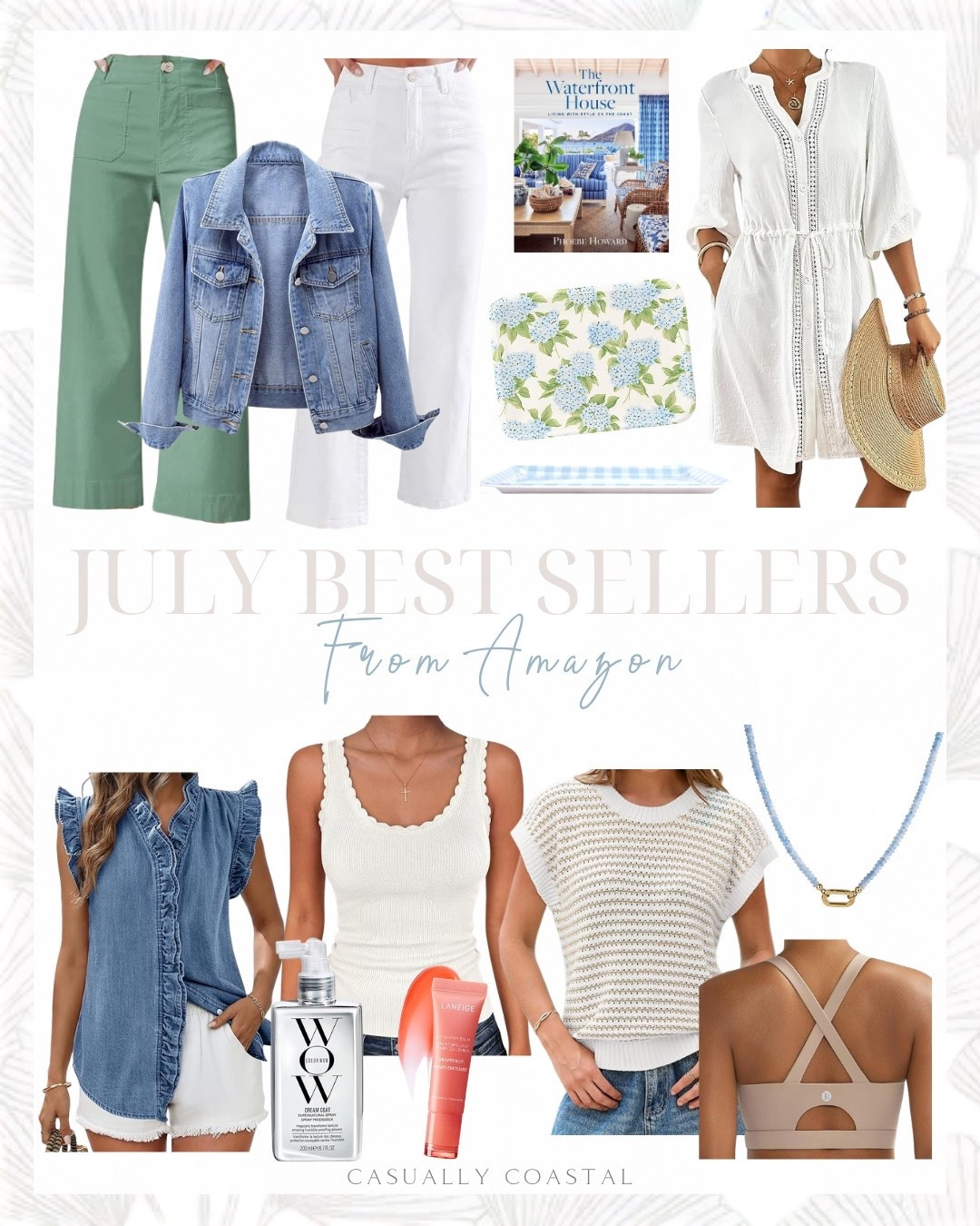 July Best Sellers From Amazon 

Amazon tank top, Amazon jeans, Amazon denim jacket, Amazon sports bra, Amazon denim top, Amazon necklace, amazon book, amazon white jeans, coastal style, amazon swimsuit coverup, white coverup dress, green cropped jeans, ruffle sleeve denim vest, striped cap sleeve sweater, short sleeve sweater, scoop neck tank top, white tank top, distressed jean jacket, high support sports bra, color wow dream coat, white straight leg jeans, The Waterfront House, coastal book, hydrangea flower serving tray, coastal serving tray, laneige lip glowy balm, blue beaded necklace

#LTKHome