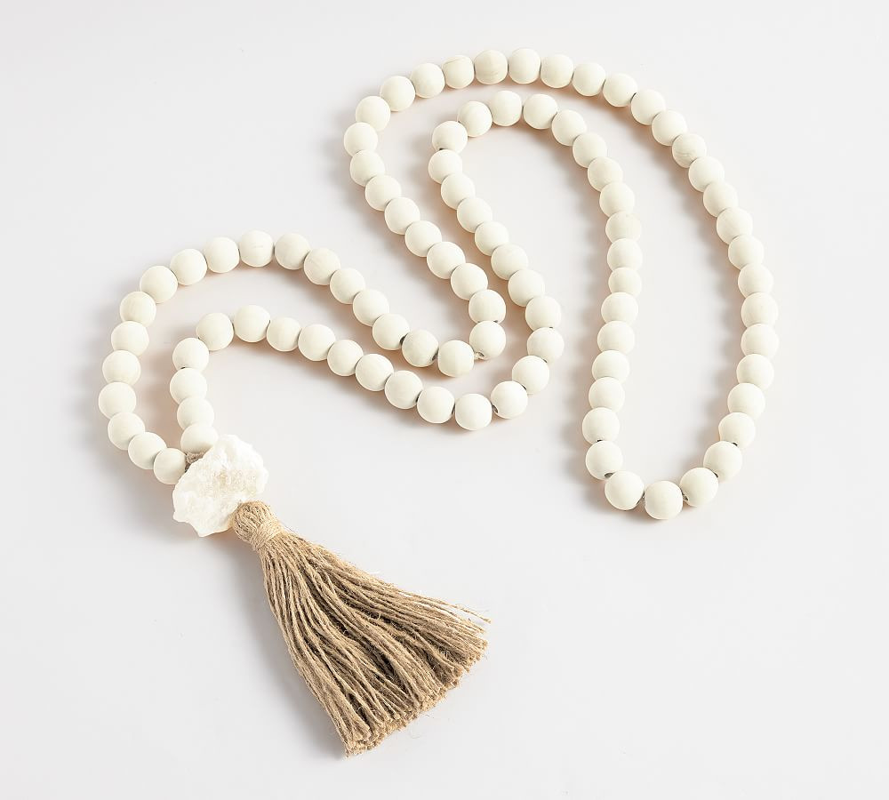 Mango Wood Contentment Beads, 53.25""L | Pottery Barn (US)