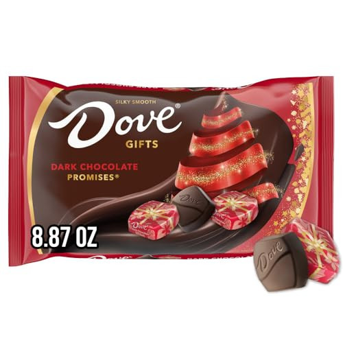 DOVE PROMISES Holiday Gift Dark Chocolate Christmas Candy Stocking Stuffers 8.87 oz Bag | Amazon (US)