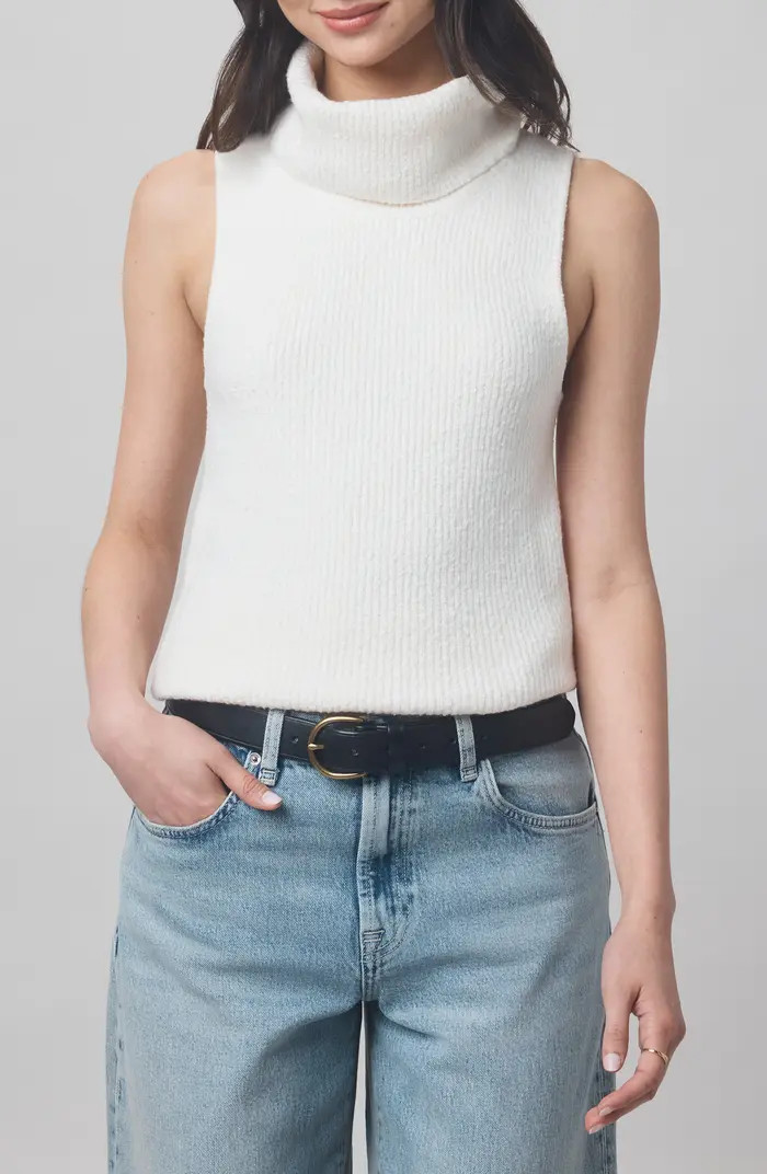 x @cellajaneblog Sleeveless Turtleneck Sweater | Nordstrom