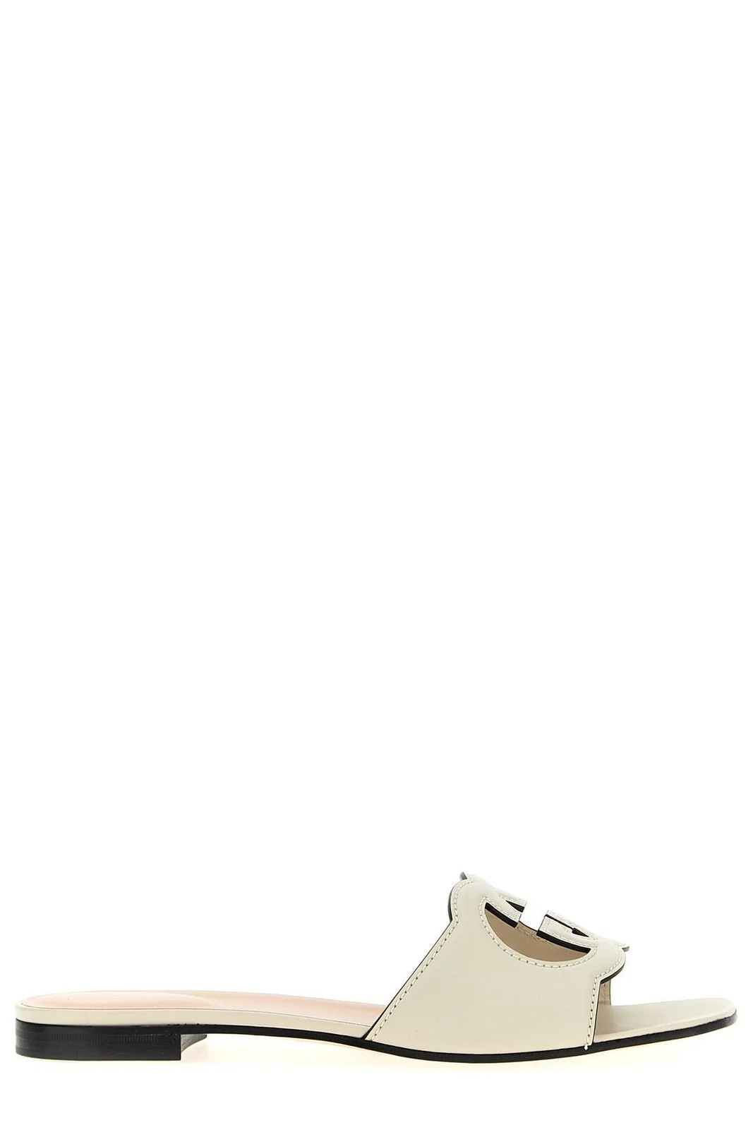 Gucci Logo Cut-Out Sandals | Cettire Global