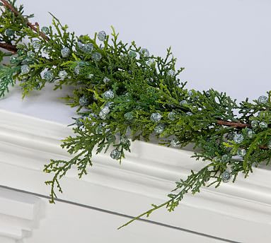 Faux Juniper Garland, Set of 2 | Pottery Barn (US)