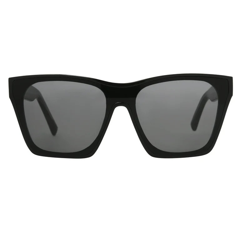 Foster Grant Women's Shield Fashion Sunglasses Black | Walmart (US)