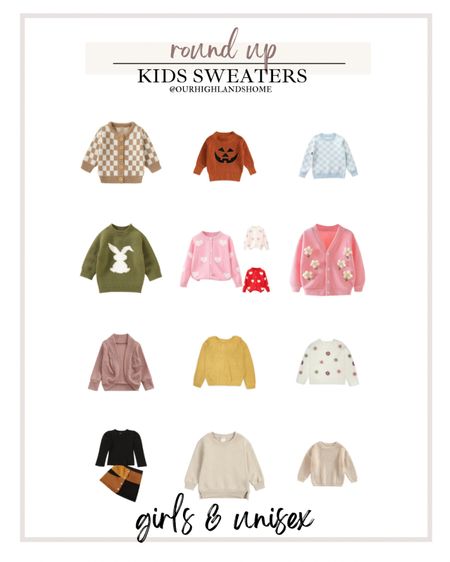 walmart girls and unisex sweaters for kids. holiday and winter sweaters 

#LTKkids #LTKbaby #LTKSeasonal