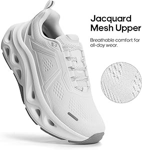 NORTIV 8 Women's Cushioning Walking Shoes Non Slip Breathable Comfortable Workout Running Tennis ... | Amazon (US)