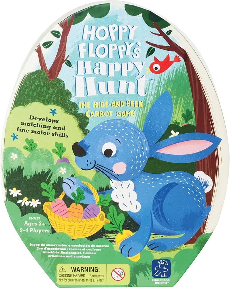 Educational Insights Hoppy Floppy's Happy Hunt Matching Preschool Board Game, Gift for Toddlers A... | Amazon (US)