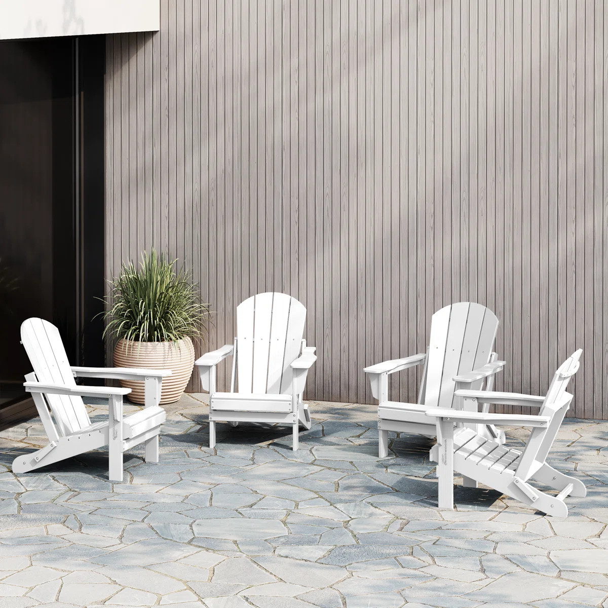 Laguna HDPE Folding Adirondack Chair (Set of 4) | Wayfair North America
