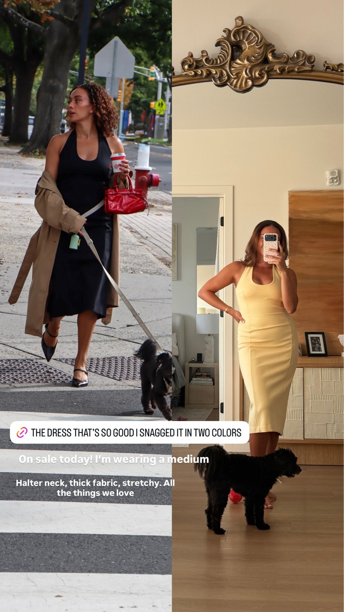The halter neck midi dress that’s so good I had to grab it in two colors! Wearing a medium

#LTKootd