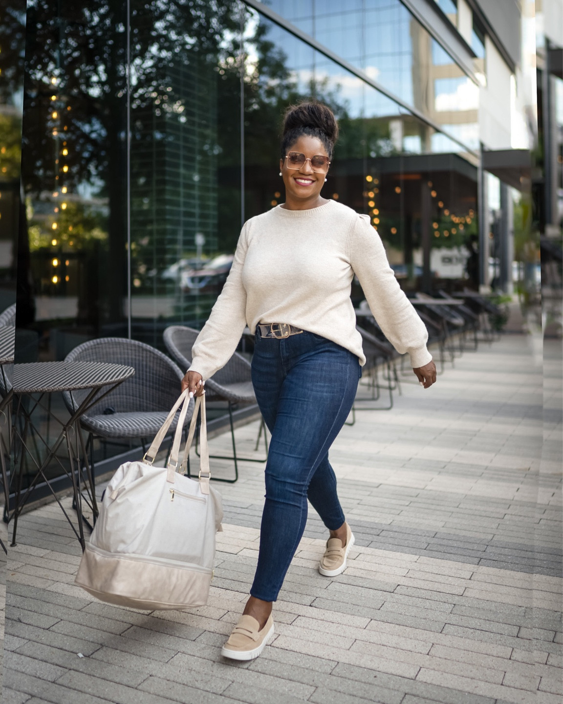 Love this sweater paired with my skinny jeans and Vionic loafers! Perfect for travel! 

#LTKshoecrush #LTKtravel #LTKmidsize