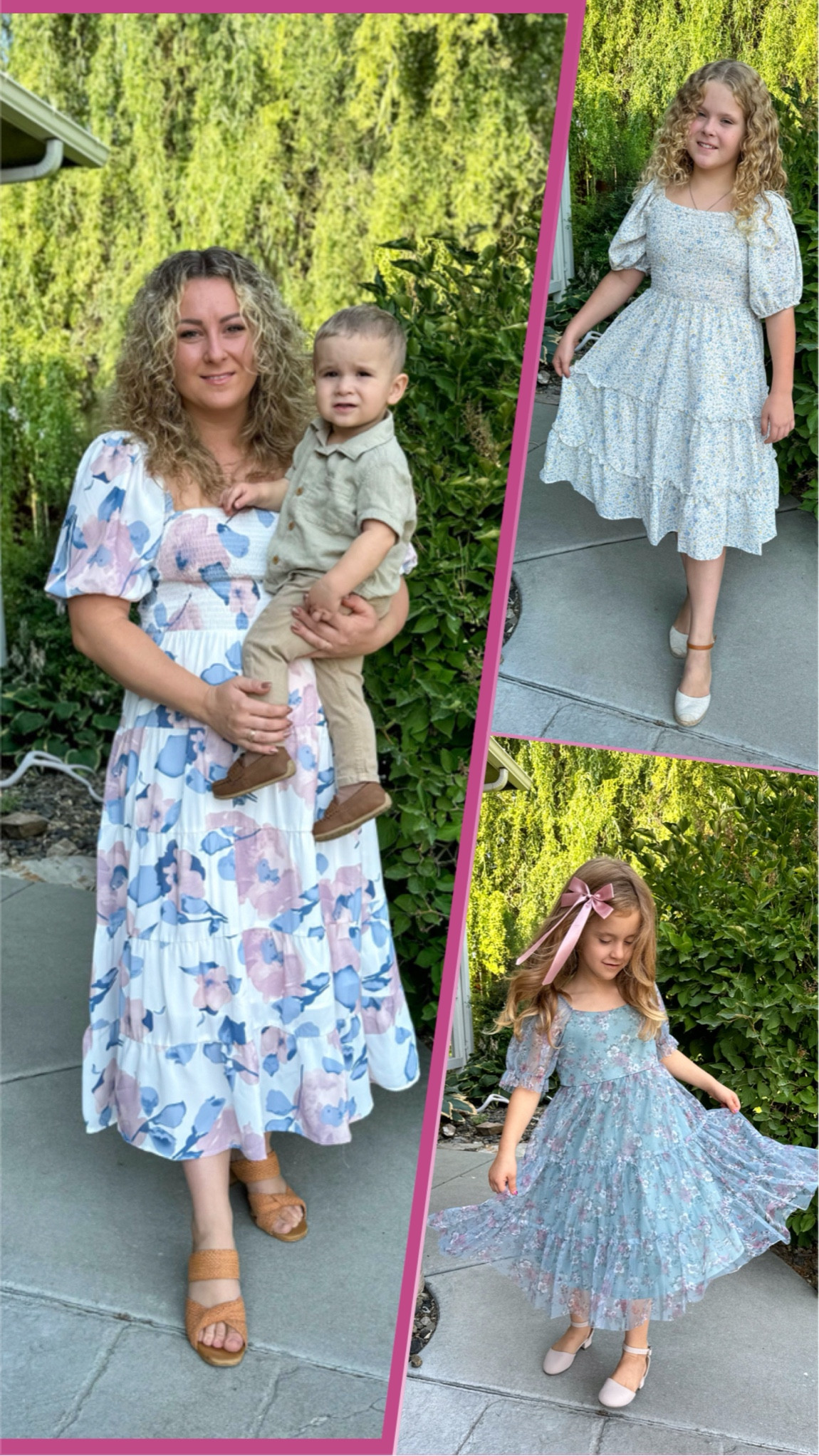 Floral dresses 

#LTKStyleTip #LTKFamily #LTKKids