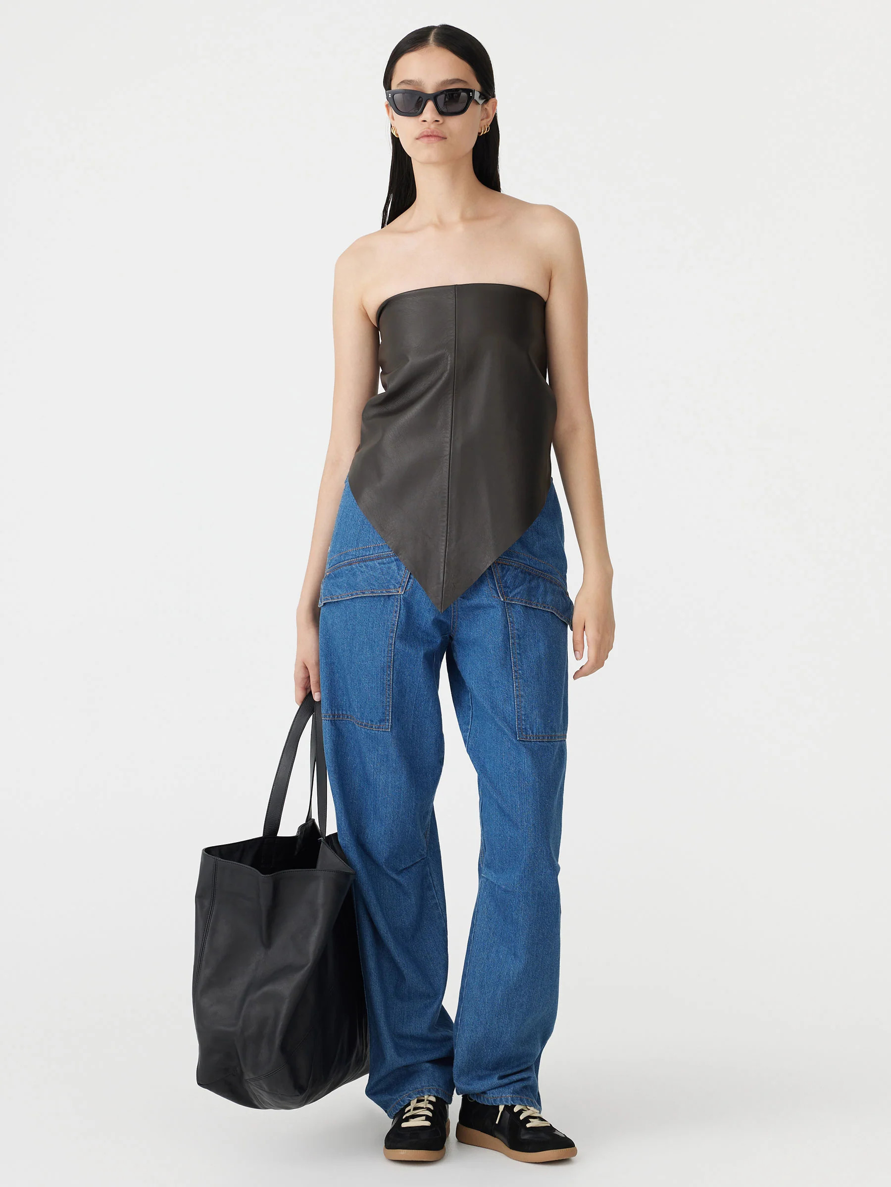 leather scarf | Bassike