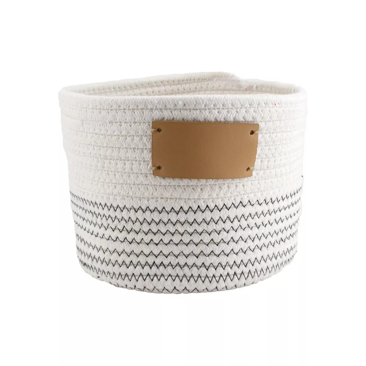 Midlee Rope Dog Toy Basket with Blank Label- Personalize It! | Target