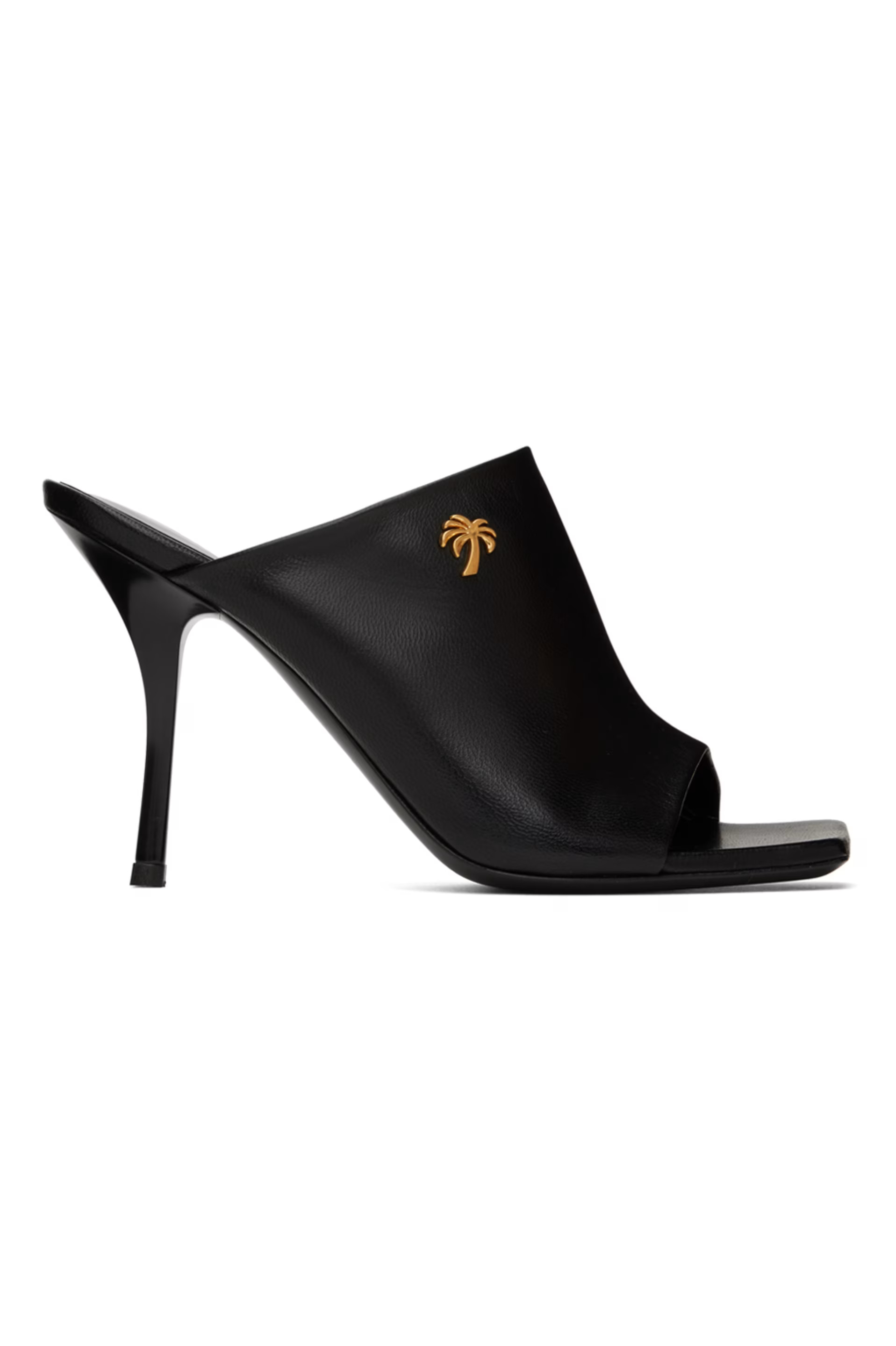 Palm Angels - Black Palm Open Toe Mules | SSENSE