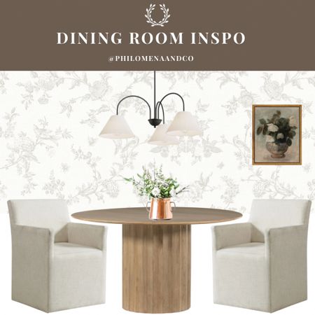 Dining room, dining table, dining chair, dining nook, round dining table, planter, pot, vase, floral art, floral wallpaper, grandma chic, dining chandelier, round chandelier, neutral dining room, home, dining room styling, moody art

#LTKhome #LTKstyletip