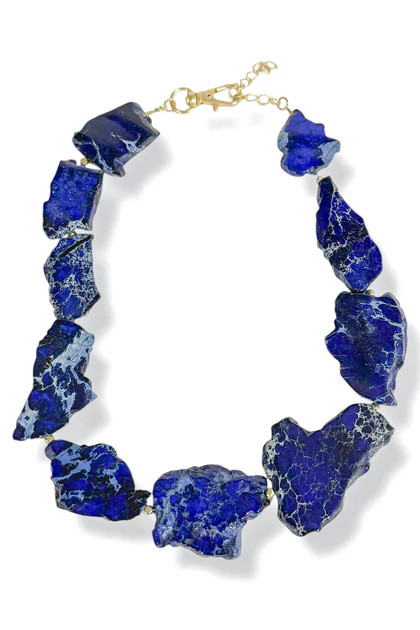 Virtue Gabby Blue Slab Necklace | The Willow Tree